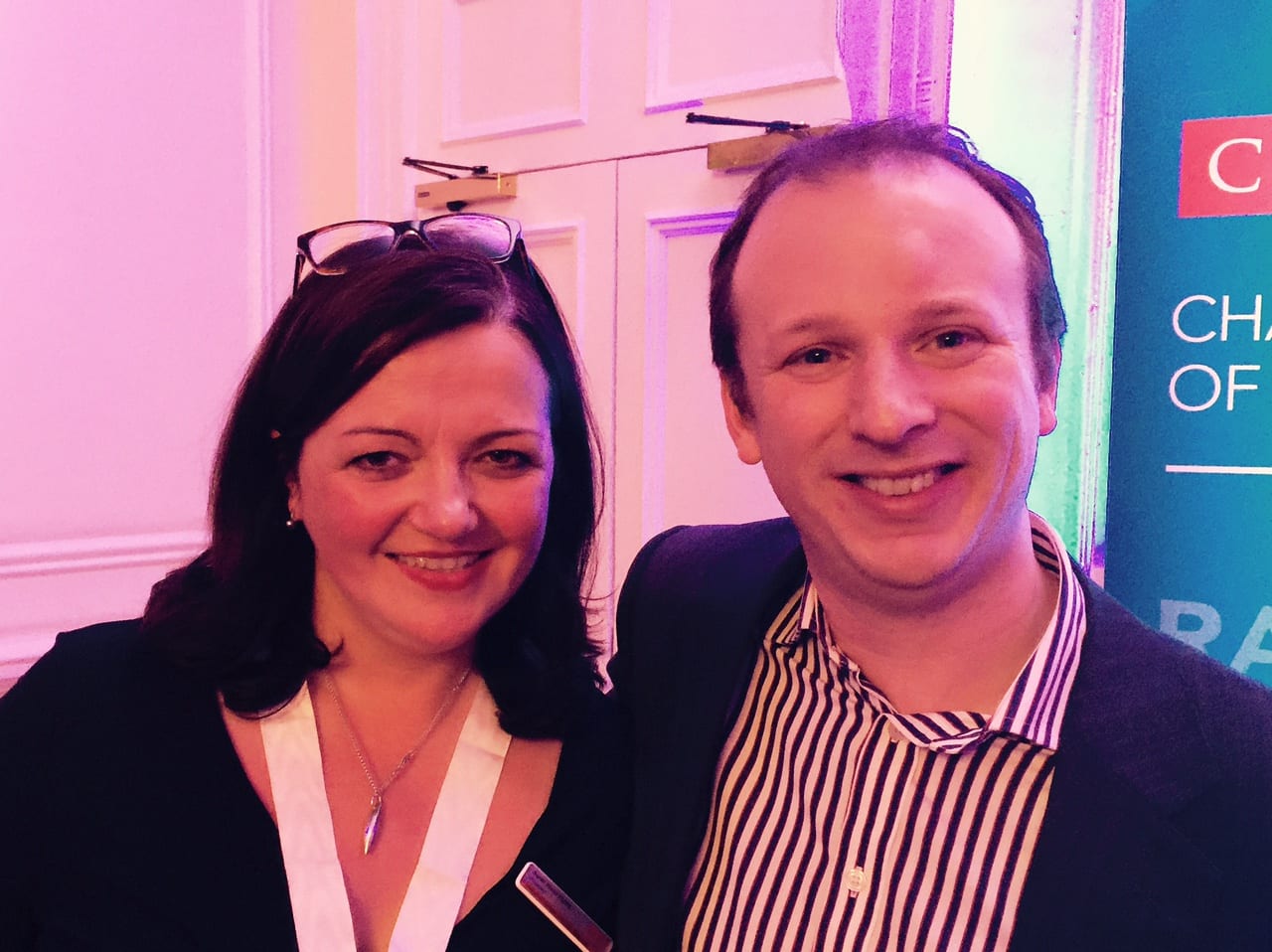 CIPR President Sarah Pinch, and DTW Managing Director Chris Taylor