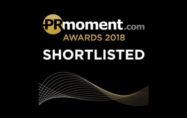 PR Moment Awards 2018 shortlisted graphic