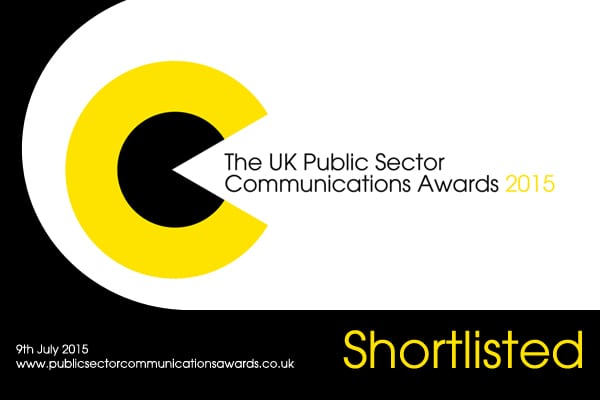 Public Sector Communications Awards shortlisted badge