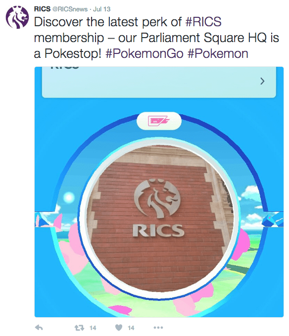 RICS tweet