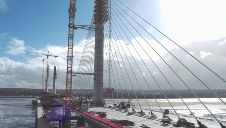 Photo of bridge construction