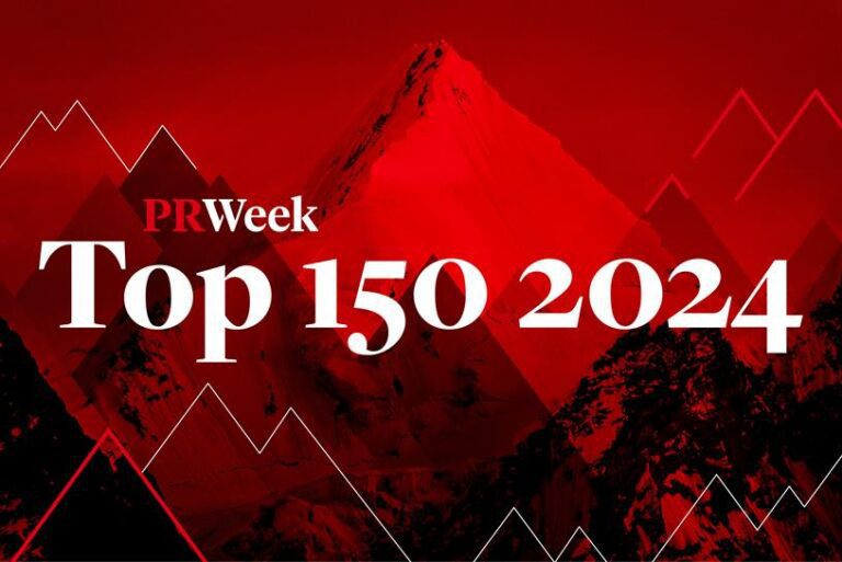PR Week Top 150 2024 graphic